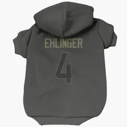 Denver Broncos Sam Ehlinger Black Service Pet Hoodie for Dog & Cat