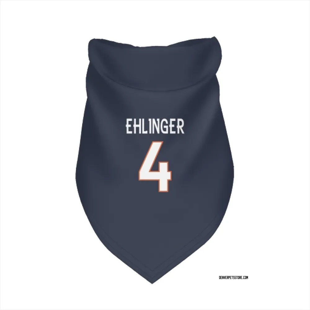 Denver Broncos Sam Ehlinger Navy Pet Bandana for Dog & Cat