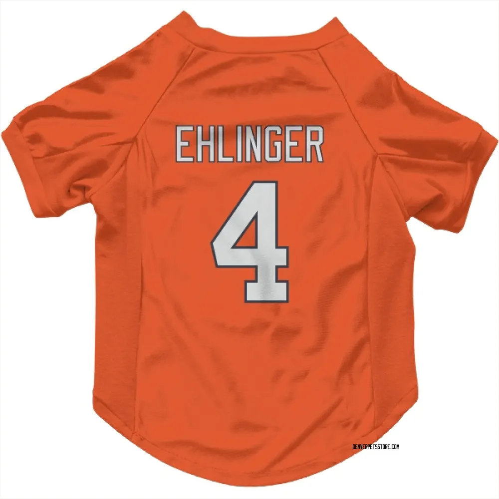 Denver Broncos Sam Ehlinger Orange Pet Jersey for Dog & Cat