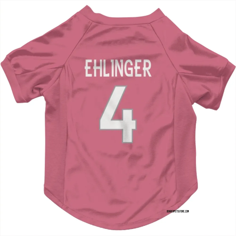 Denver Broncos Sam Ehlinger Pink Pet Jersey for Dog & Cat