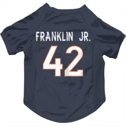 Denver Broncos Sam Franklin Jr. Navy Pet Jersey for Dog & Cat