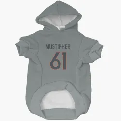 Denver Broncos Sam Mustipher Gray Pet Hoodie for Dog & Cat