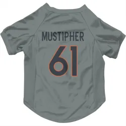 Denver Broncos Sam Mustipher Gray Pet Jersey for Dog & Cat