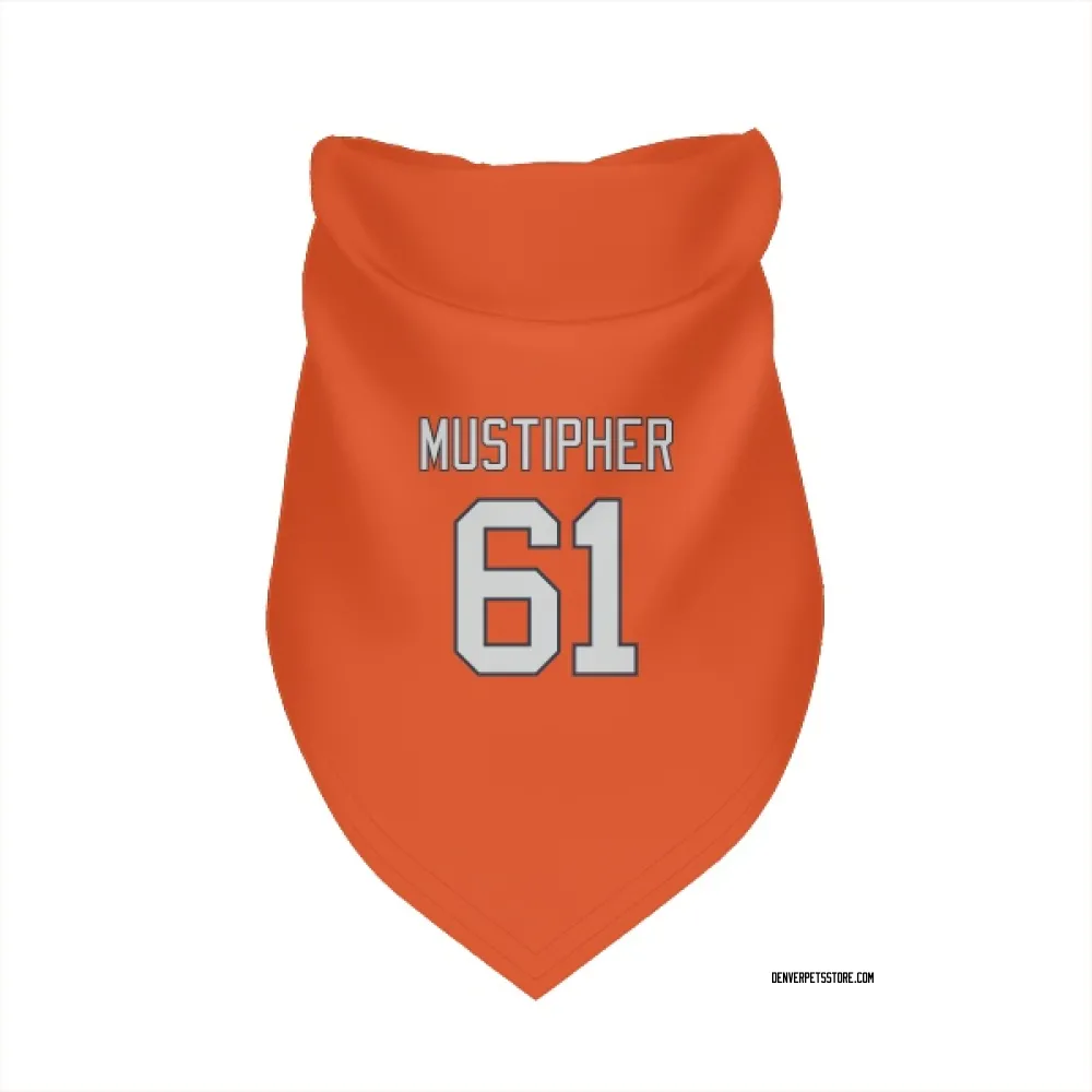 Denver Broncos Sam Mustipher Orange Pet Bandana for Dog & Cat