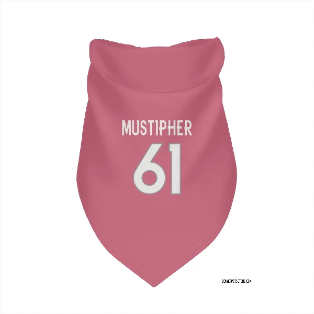 Denver Broncos Sam Mustipher Pink Pet Bandana for Dog & Cat