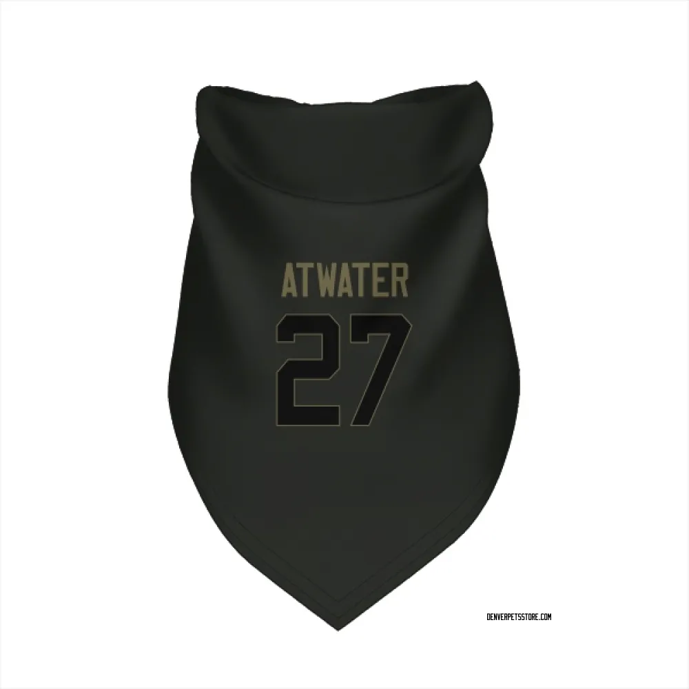 Denver Broncos Steve Atwater Black Service Pet Bandana for Dog & Cat