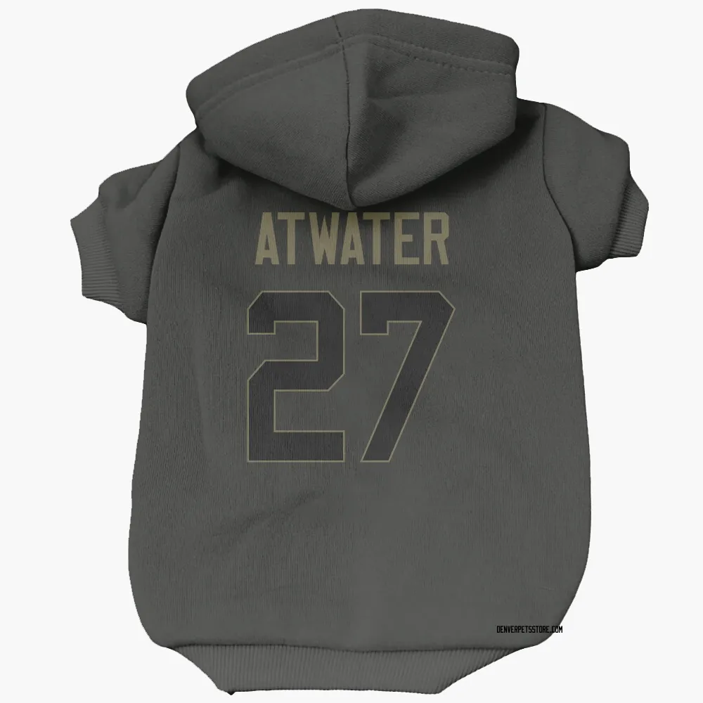 Denver Broncos Steve Atwater Black Service Pet Hoodie for Dog & Cat