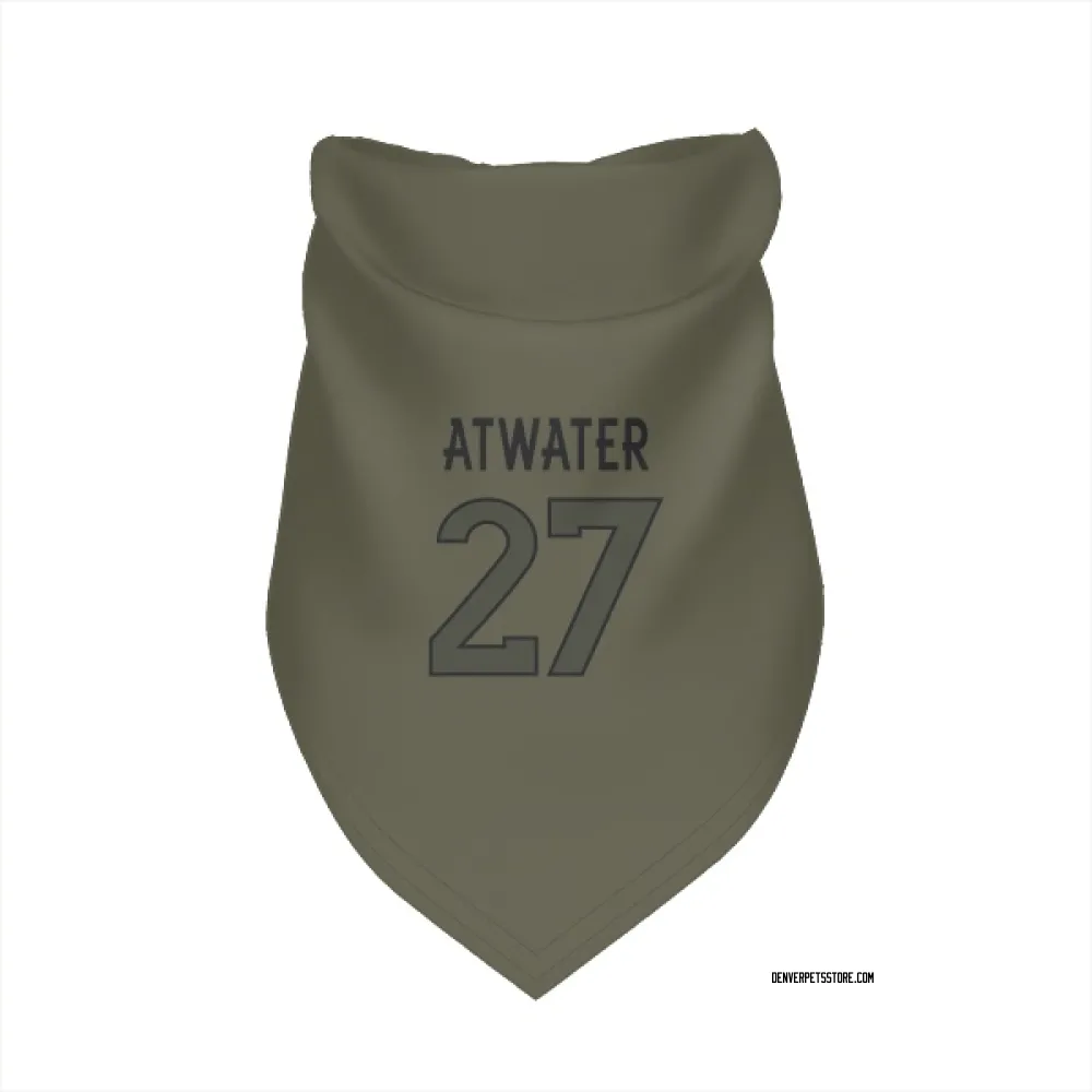 Denver Broncos Steve Atwater Olive Pet Bandana for Dog & Cat