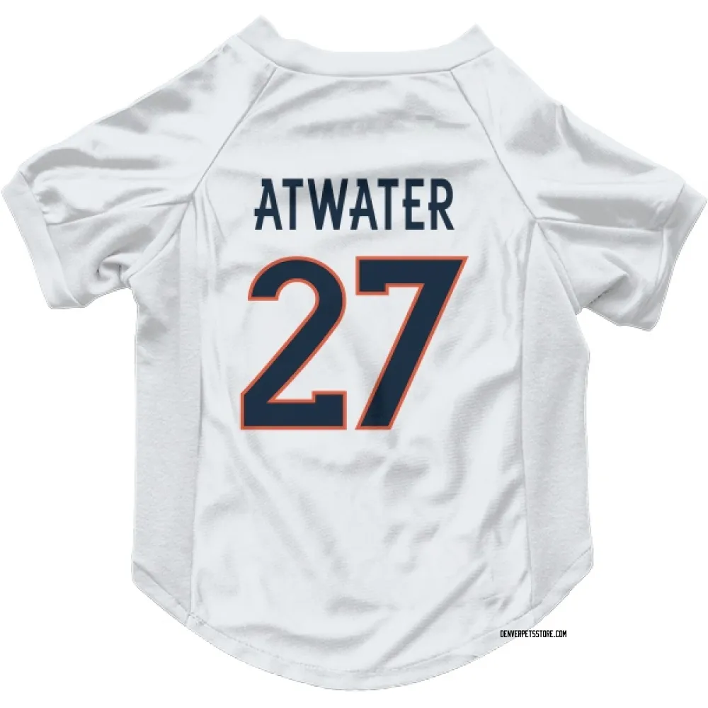 Denver Broncos Steve Atwater White Pet Jersey for Dog & Cat