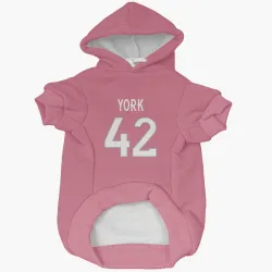 Denver Broncos Taurean York Pink Pet Hoodie for Dog & Cat