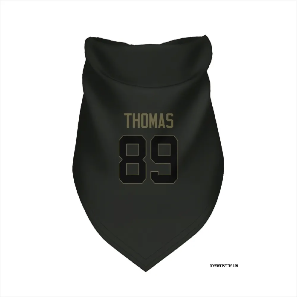 Denver Broncos Thayer Thomas Black Service Pet Bandana for Dog & Cat