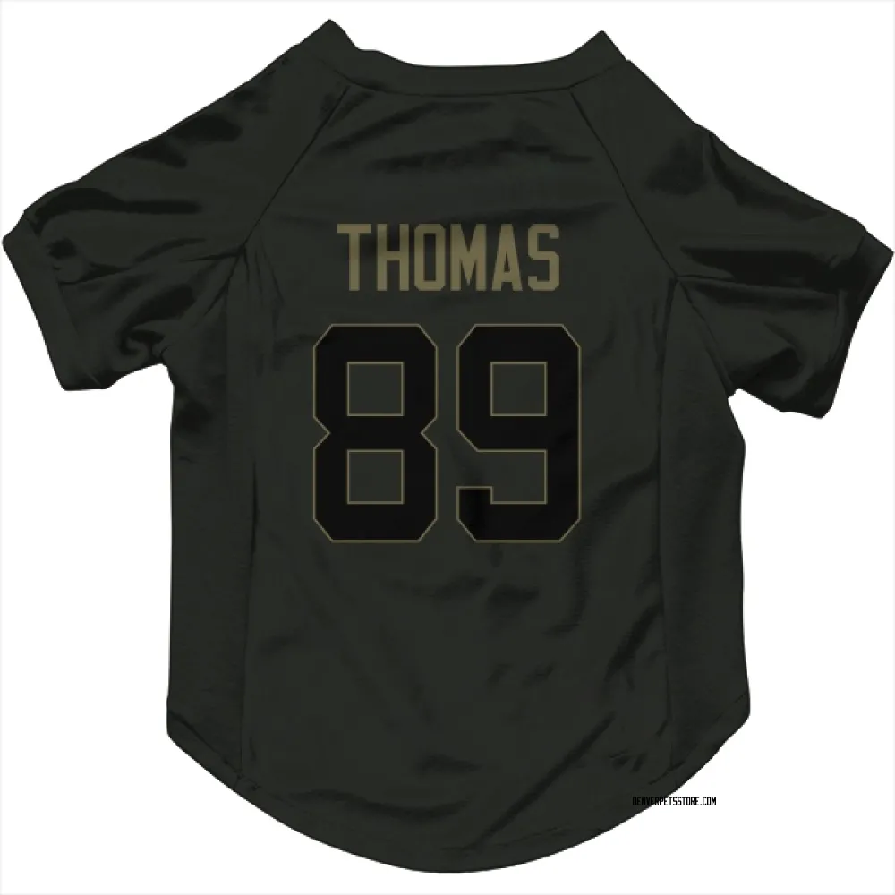 Denver Broncos Thayer Thomas Black Service Pet Jersey for Dog & Cat