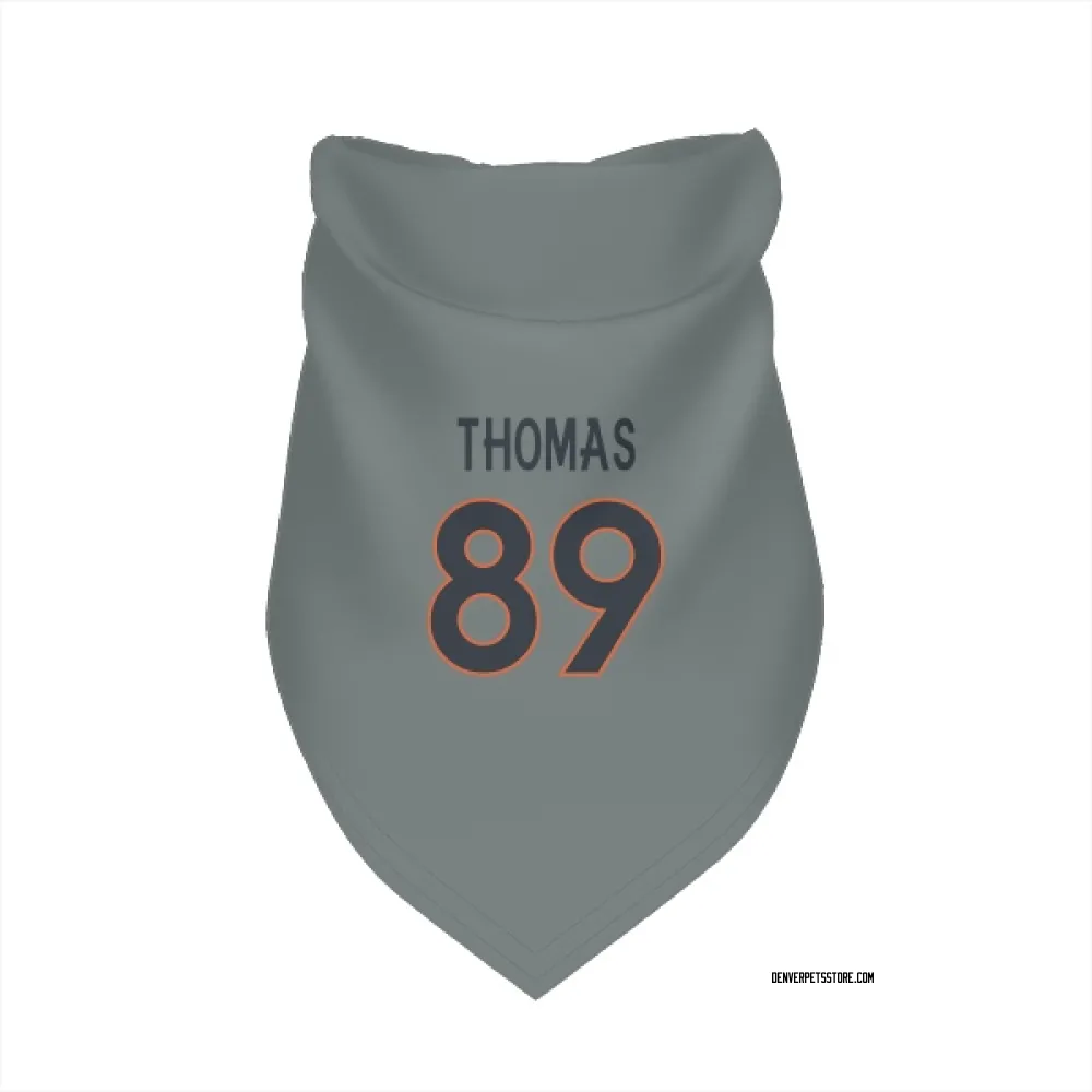 Denver Broncos Thayer Thomas Gray Pet Bandana for Dog & Cat