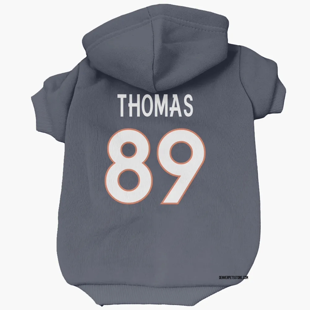 Denver Broncos Thayer Thomas Navy Pet Hoodie for Dog & Cat