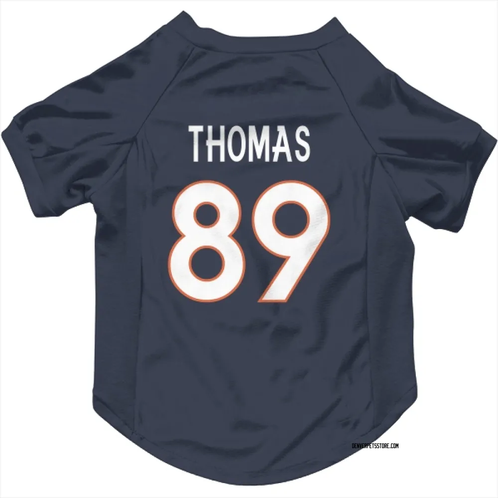 Denver Broncos Thayer Thomas Navy Pet Jersey for Dog & Cat
