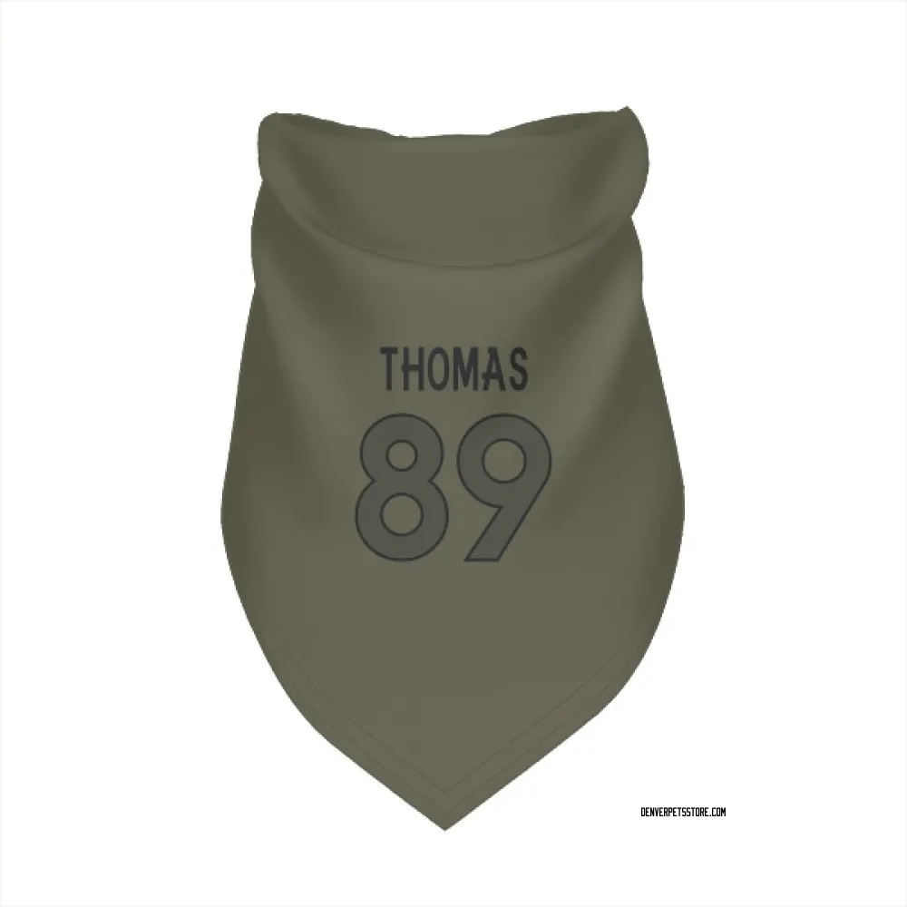 Denver Broncos Thayer Thomas Olive Pet Bandana for Dog & Cat