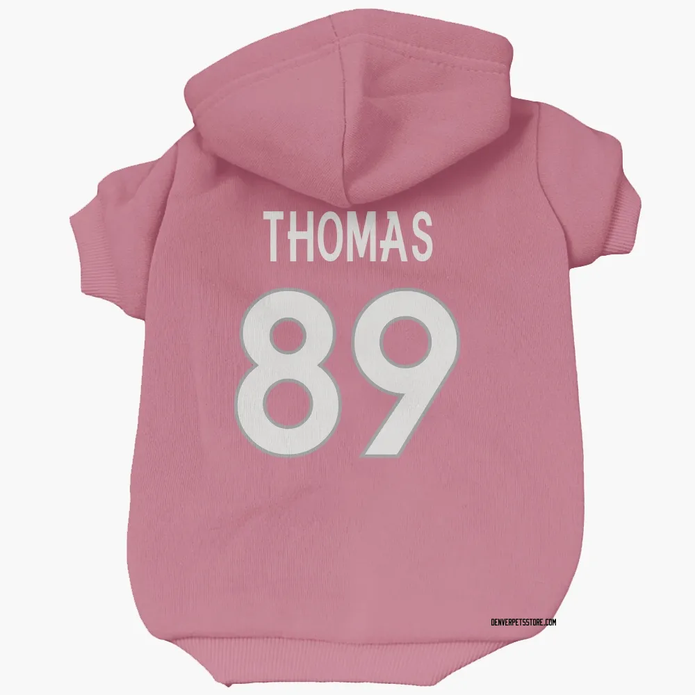 Denver Broncos Thayer Thomas Pink Pet Hoodie for Dog & Cat