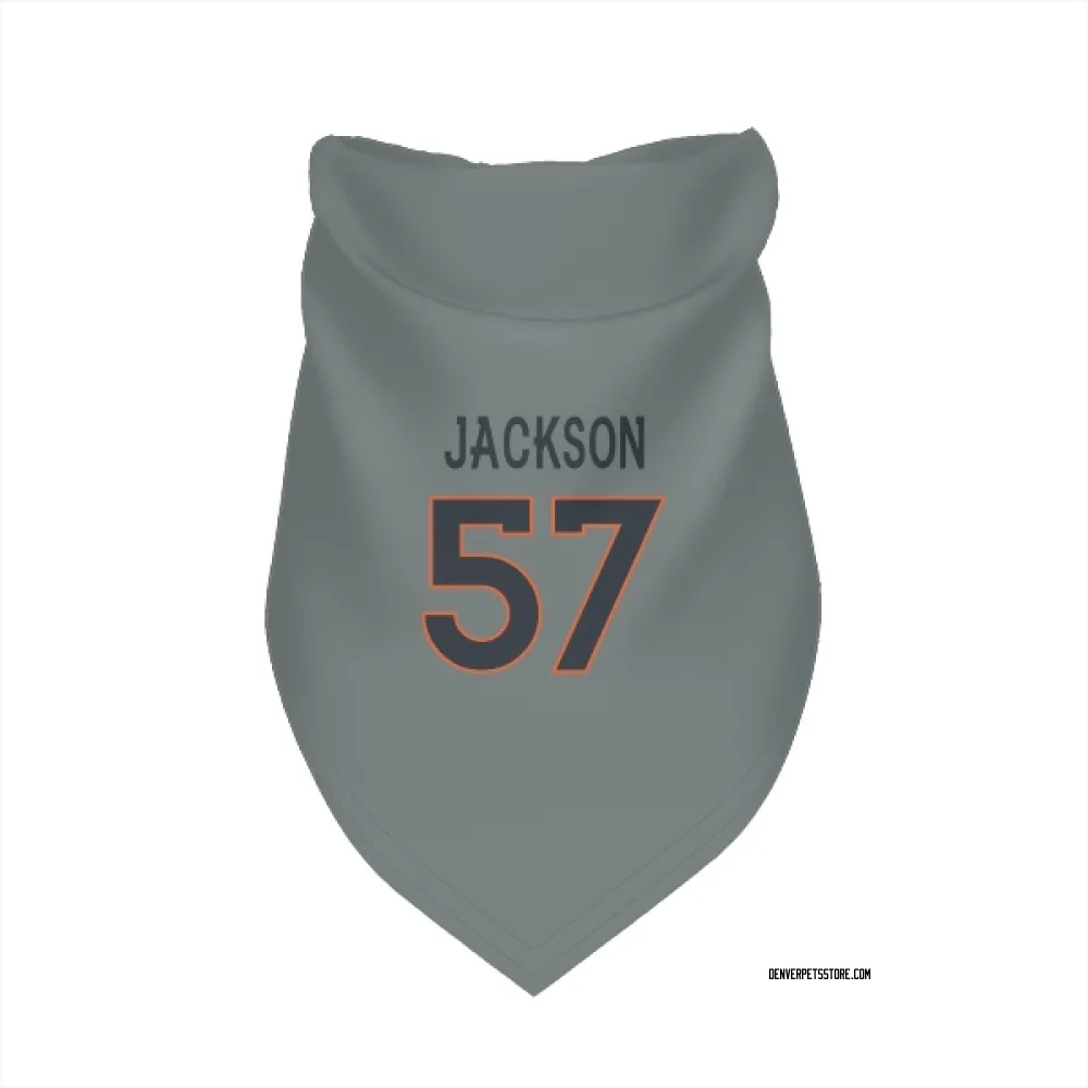 Denver Broncos Tom Jackson Gray Pet Bandana for Dog & Cat