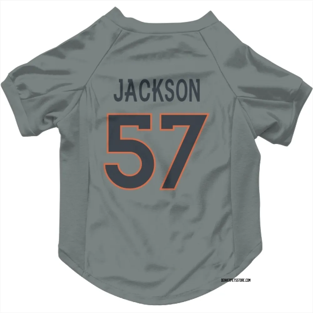 Denver Broncos Tom Jackson Gray Pet Jersey for Dog & Cat