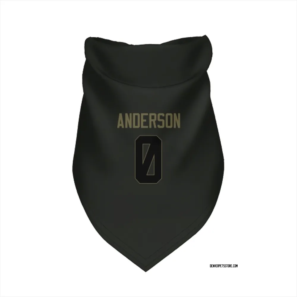 Denver Broncos Tycen Anderson Black Service Pet Bandana for Dog & Cat