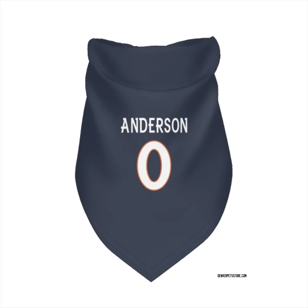 Denver Broncos Tycen Anderson Navy Pet Bandana for Dog & Cat