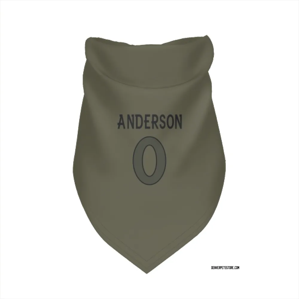 Denver Broncos Tycen Anderson Olive Pet Bandana for Dog & Cat