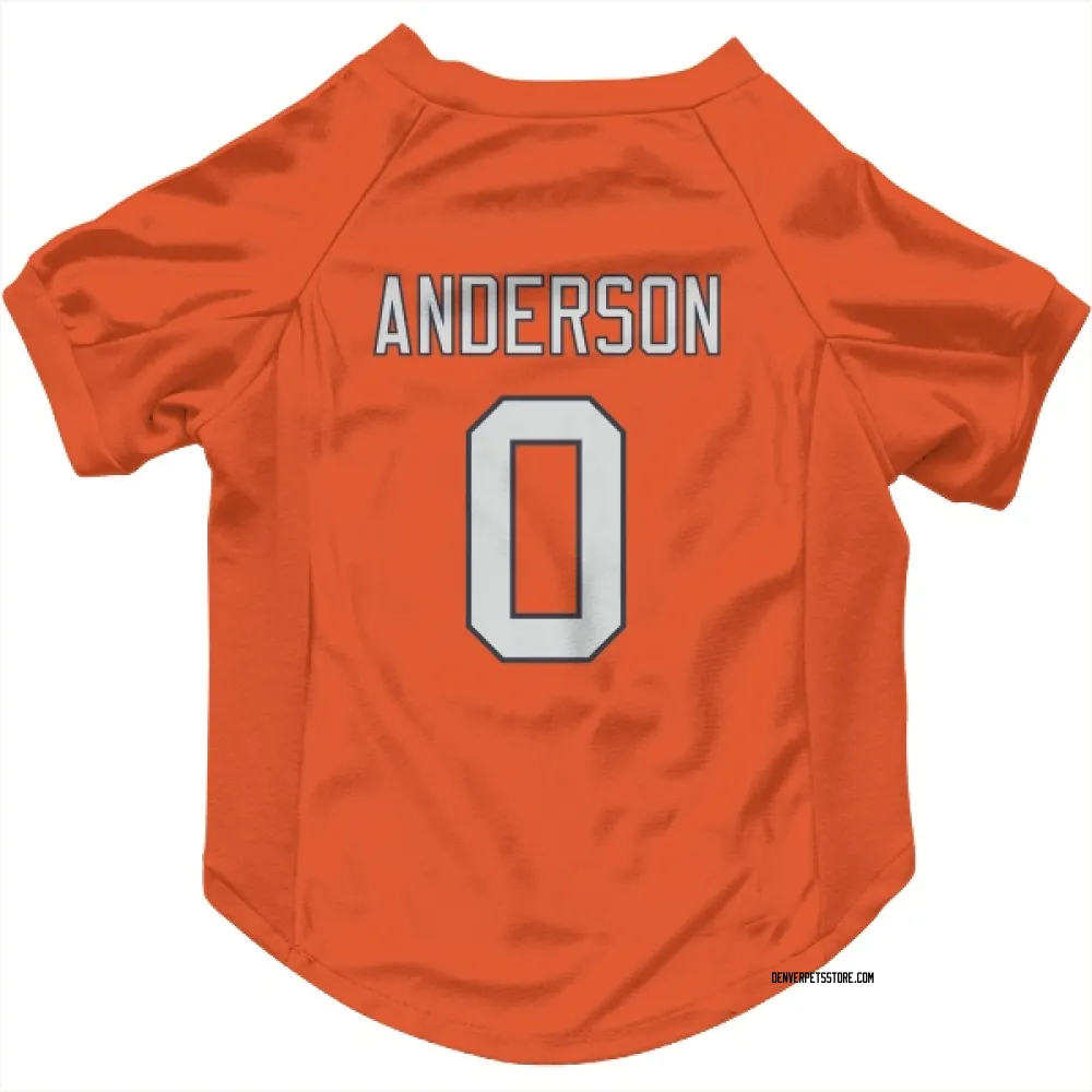 Denver Broncos Tycen Anderson Orange Pet Jersey for Dog & Cat
