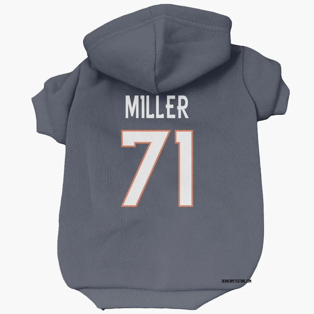 Denver Broncos Tyler Miller Navy Pet Hoodie for Dog & Cat