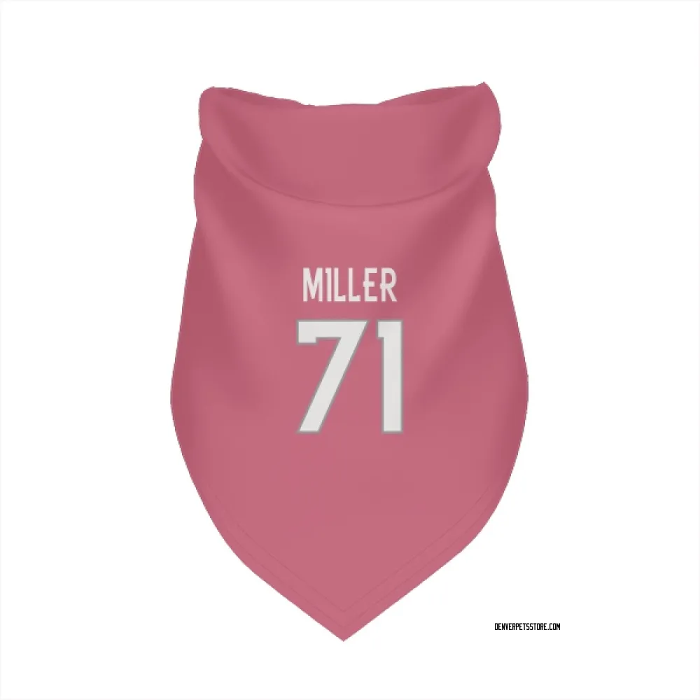 Denver Broncos Tyler Miller Pink Pet Bandana for Dog & Cat