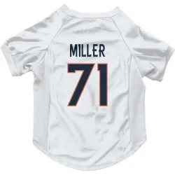 Denver Broncos Tyler Miller White Pet Jersey for Dog & Cat