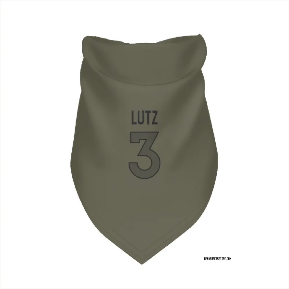 Denver Broncos Wil Lutz Olive Pet Bandana for Dog & Cat