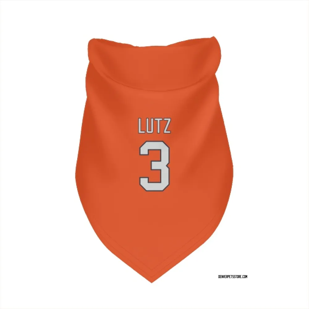 Denver Broncos Wil Lutz Orange Pet Bandana for Dog & Cat