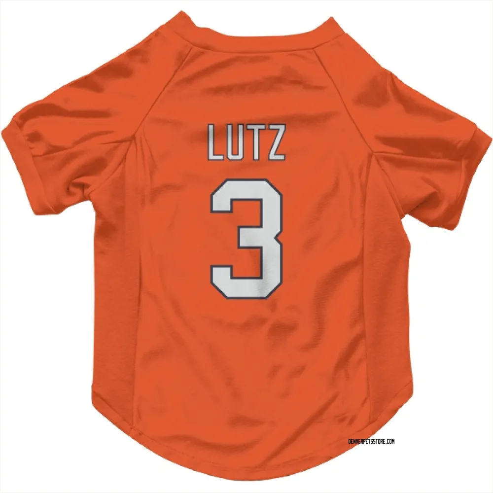 Denver Broncos Wil Lutz Orange Pet Jersey for Dog & Cat