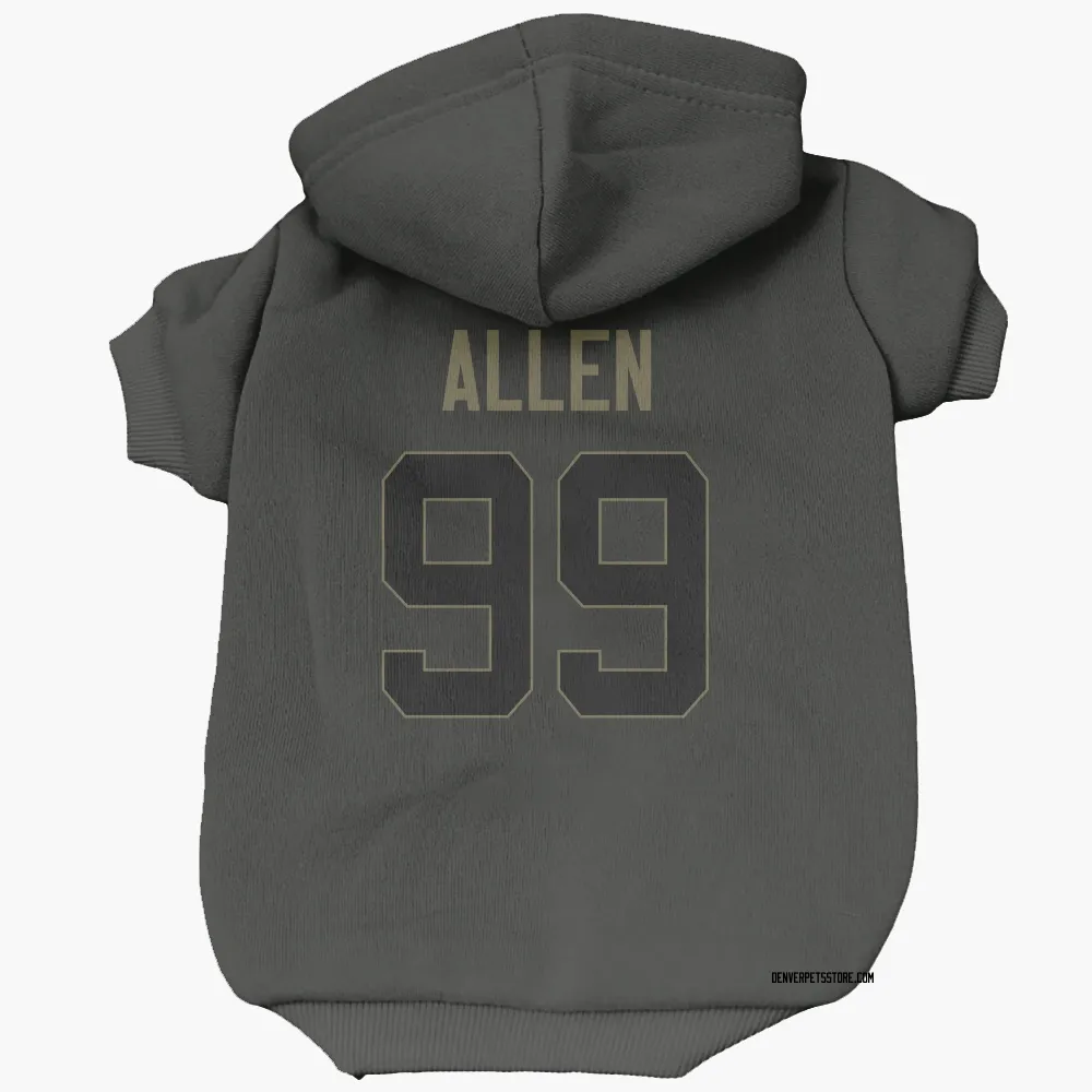 Denver Broncos Zach Allen Black Service Pet Hoodie for Dog & Cat
