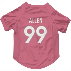 Denver Broncos Zach Allen Pink Pet Jersey for Dog & Cat